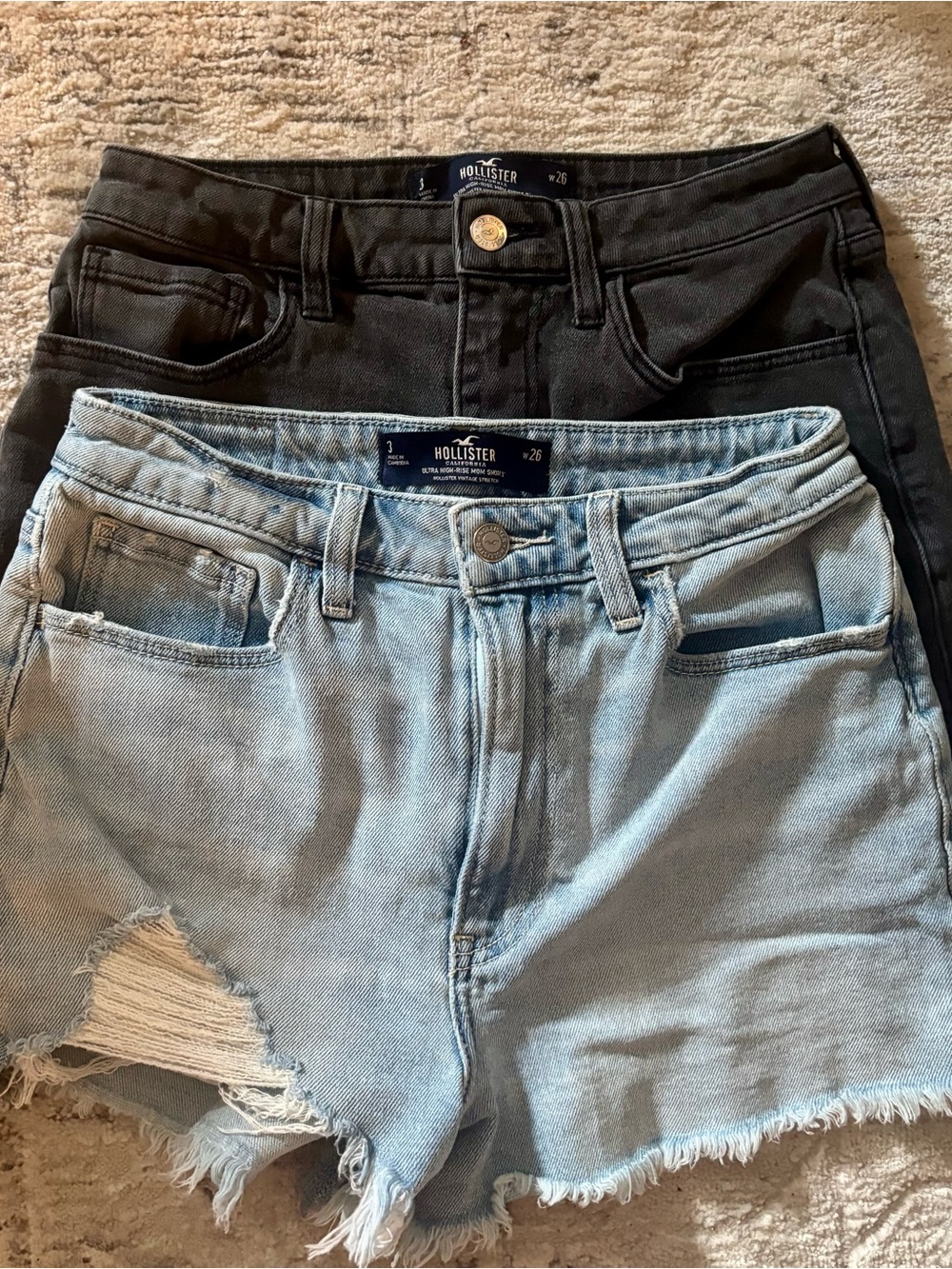 Hollister Ultra High-Rise Mom Short 3” Bundle